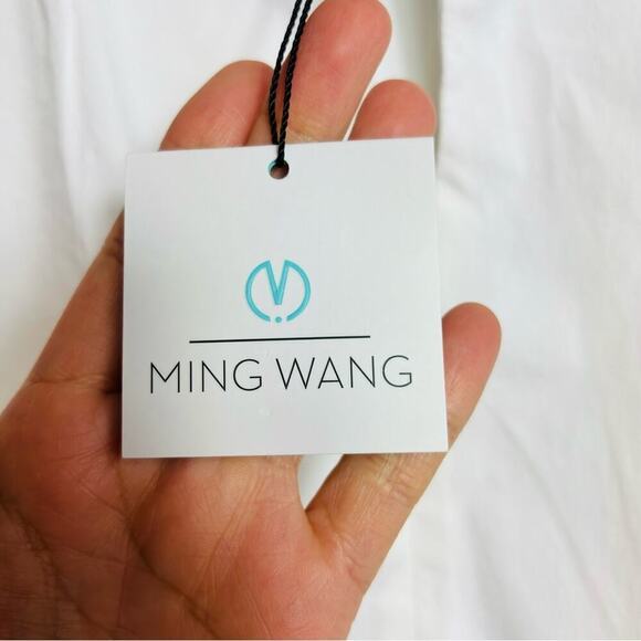 MING WANG SLEEVELESS WHITE WOMEN BLOUSE SIZE XS BRAND NEW WITH TAGS - Picture 5 of 6